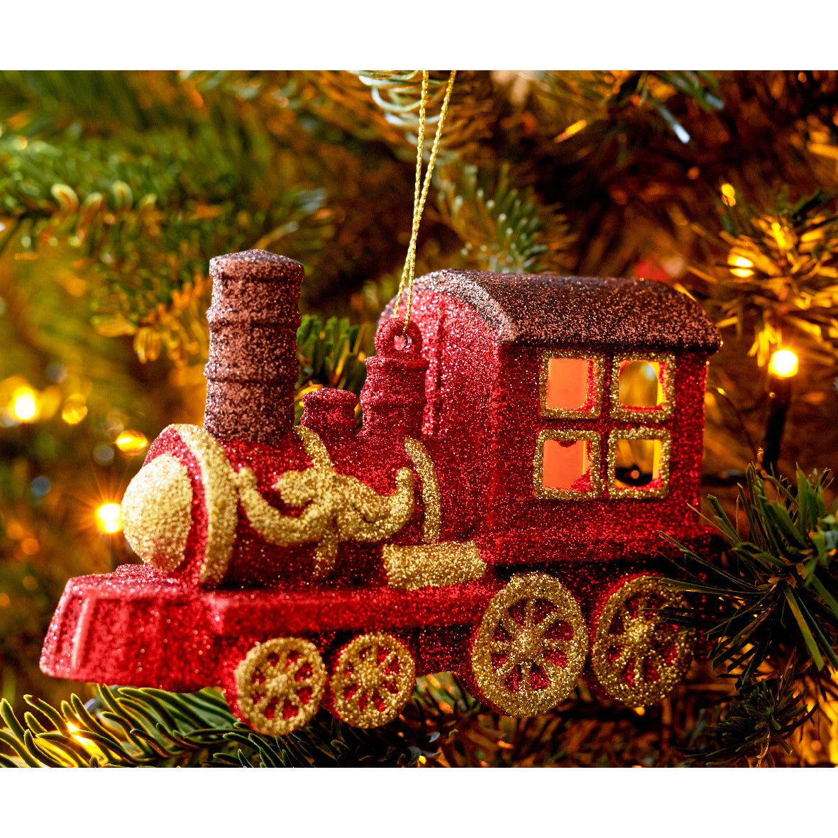 Decoración colgante-Ornamento en forma de tren núm. 027319