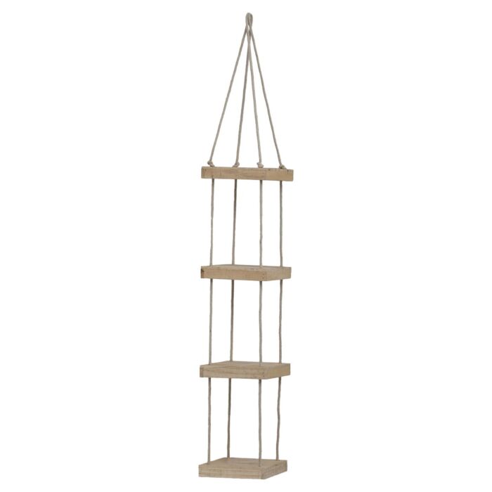 Loni Natural Mango Madera Colgando Plantaer