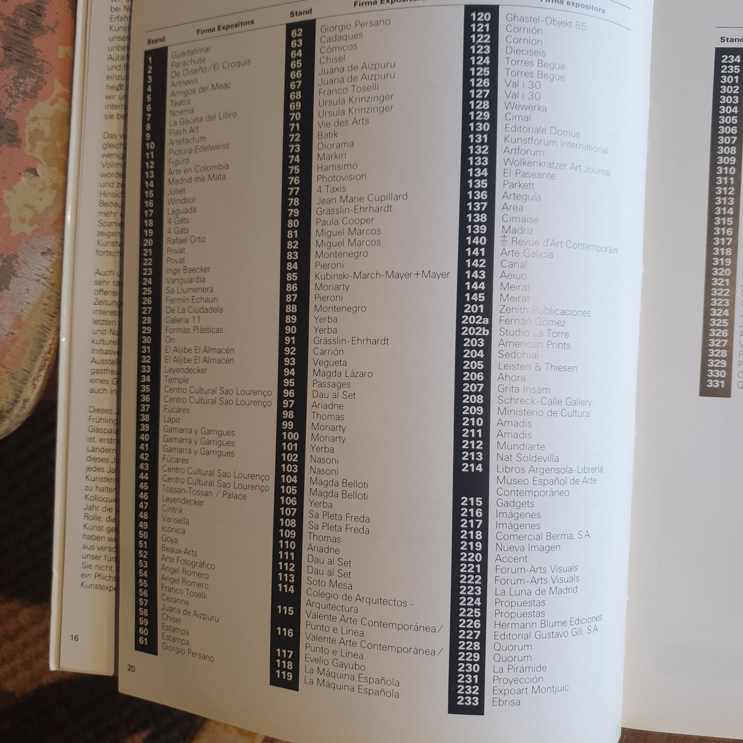 ARCO 86. FERIA INTERNACIONAL DEL ARTE CONTEMPORÁNEO. CATÁLOGO EXPOSICIÓN 1986