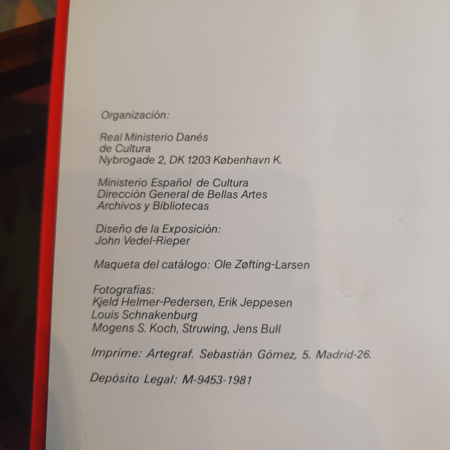 DANISH DESIGN CATALOG. 1981 EXHIBITION. MADRID VALENCIA BARCELONA