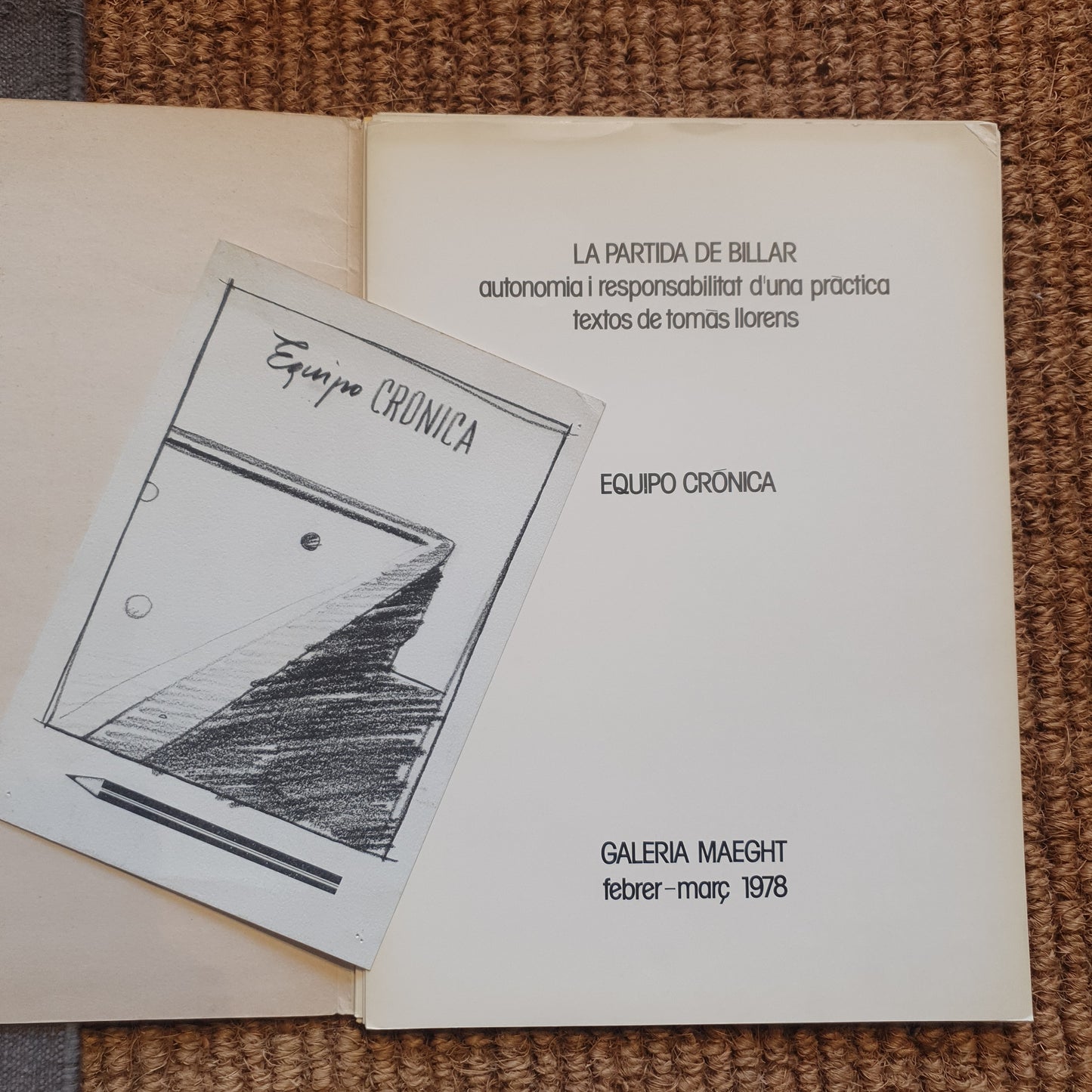 Team Chronicle, The Billiard Game, Maeght Gallery 1978