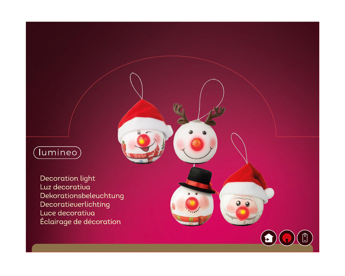 Objetos-ornamento con luces num. 870