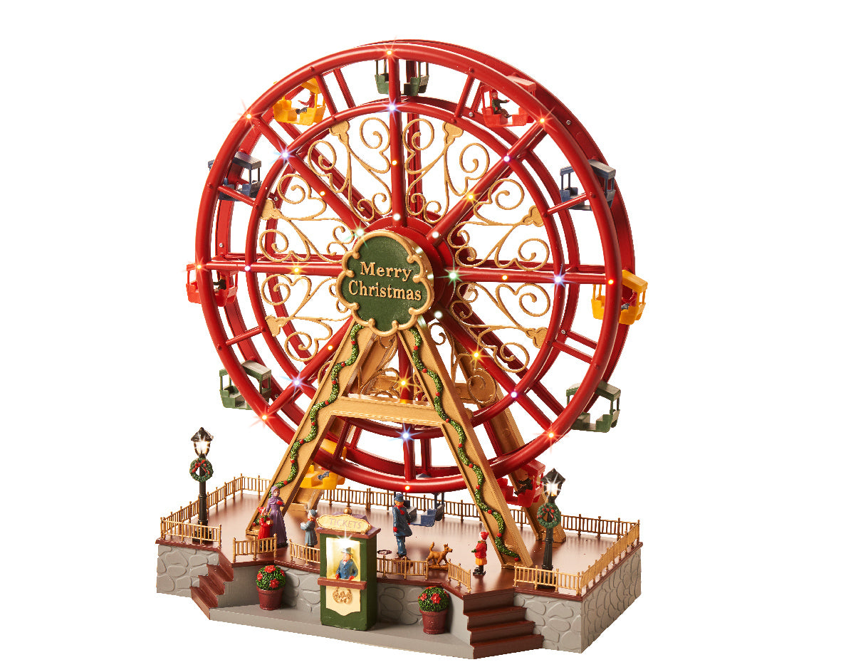 Noria de Navidad roja
