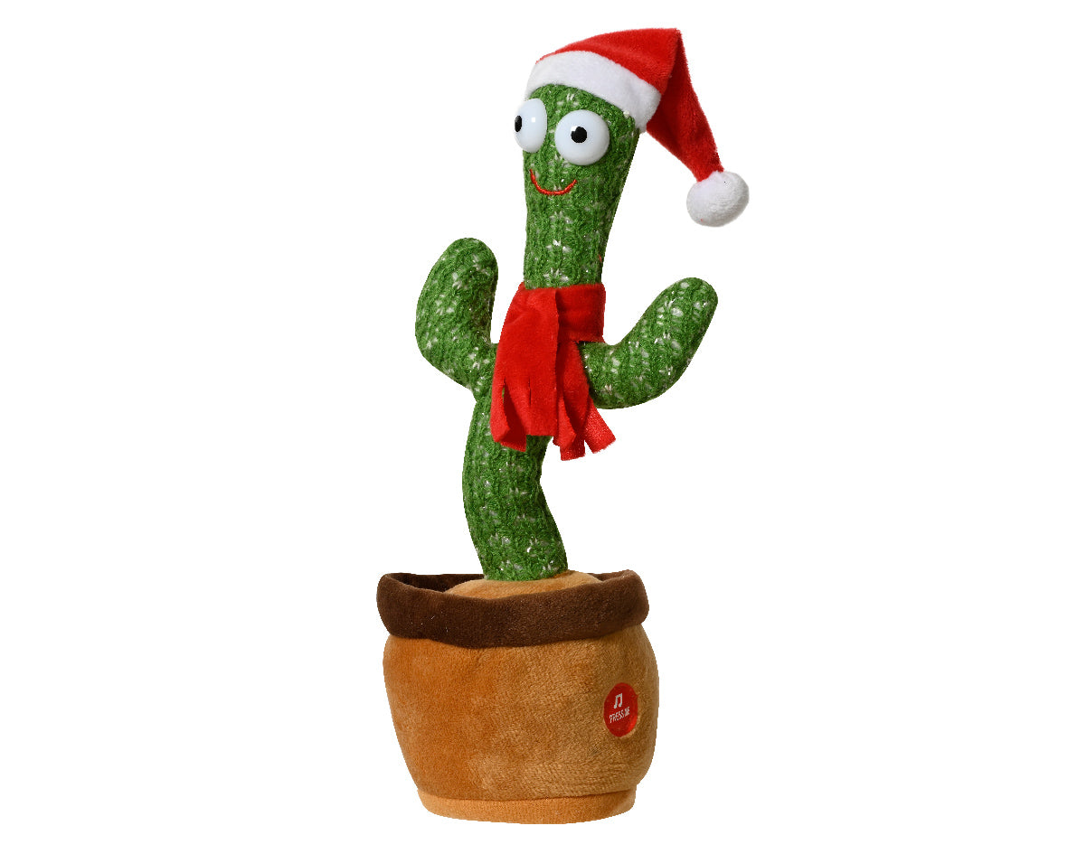 Cactus animado de navidad