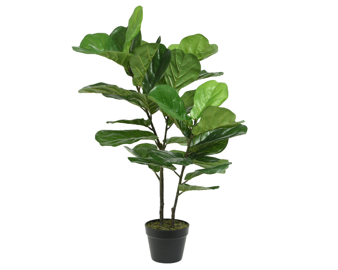 Árbol de Higuera Artificial en Maceta Estilo Boho Verde Decorativo