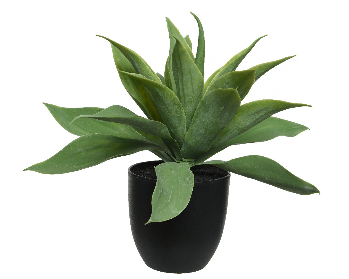 Planta de Agave Artificial en Maceta Decorativa Verde para Interior
