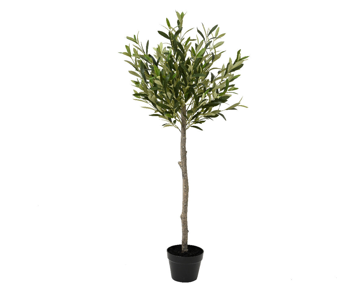 Árbol de Olivo Artificial en Maceta Verde con Hojas Realistas