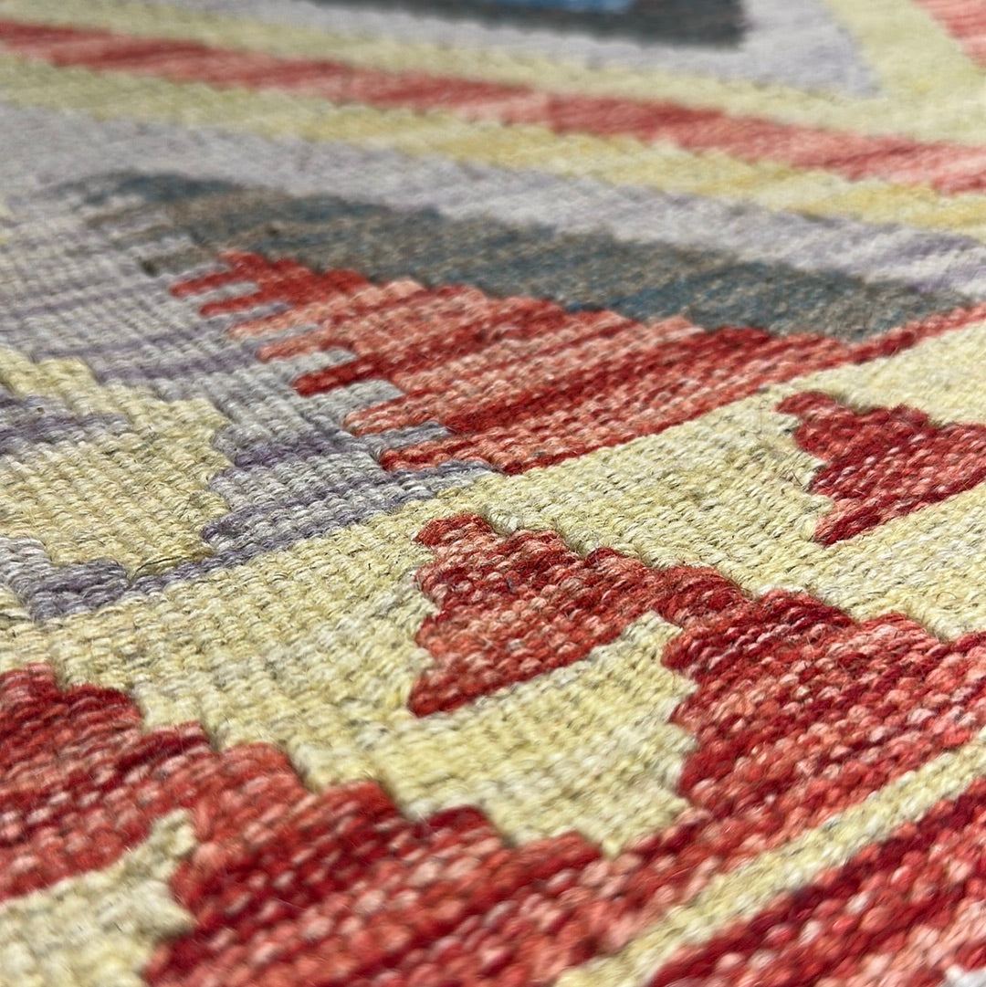 Handmade Camel Hair Kilim Rug from Azerbaijan