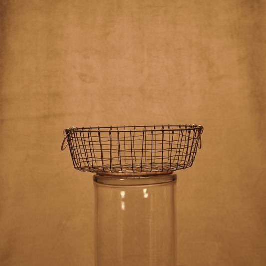 Cesta de Metal Estilo Industrial - Decoración y Almacenamiento