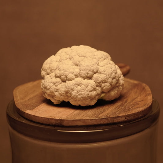 Coliflor decorativa de resina