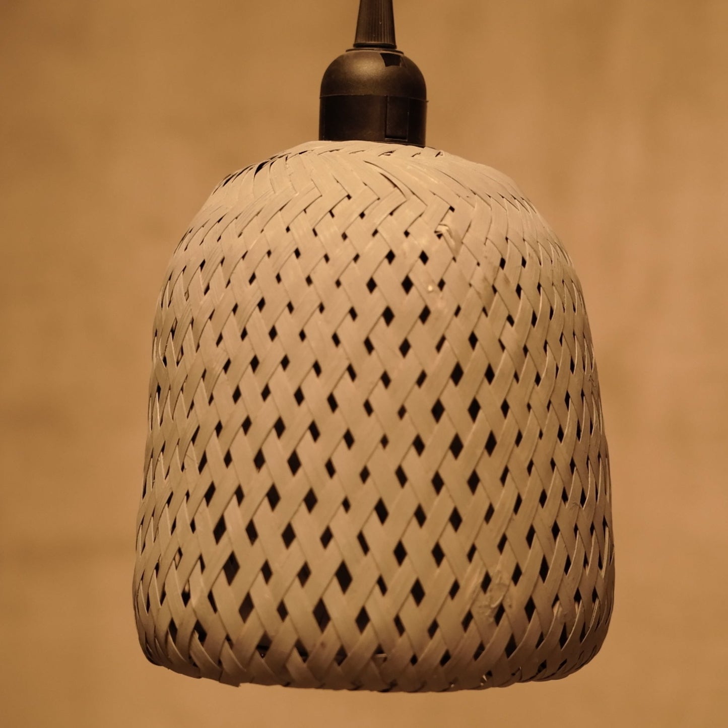 Lámpara de techo de Bambú Gris estilo Japandi