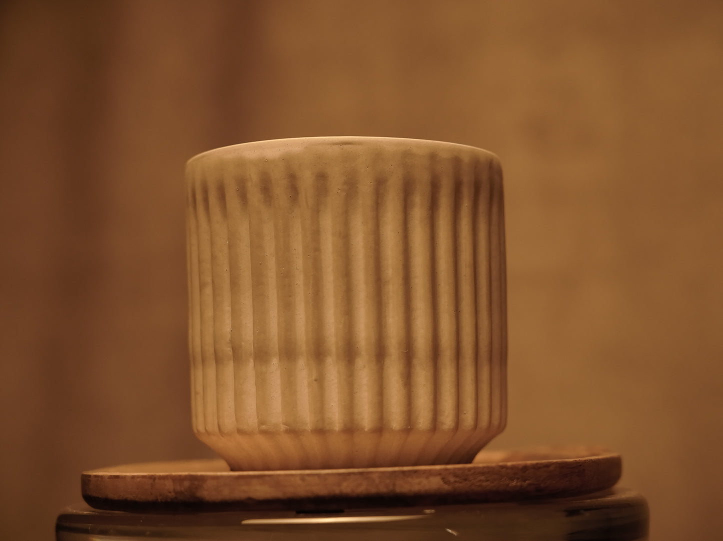 Macetas de Terracota con Decoración de Rayas