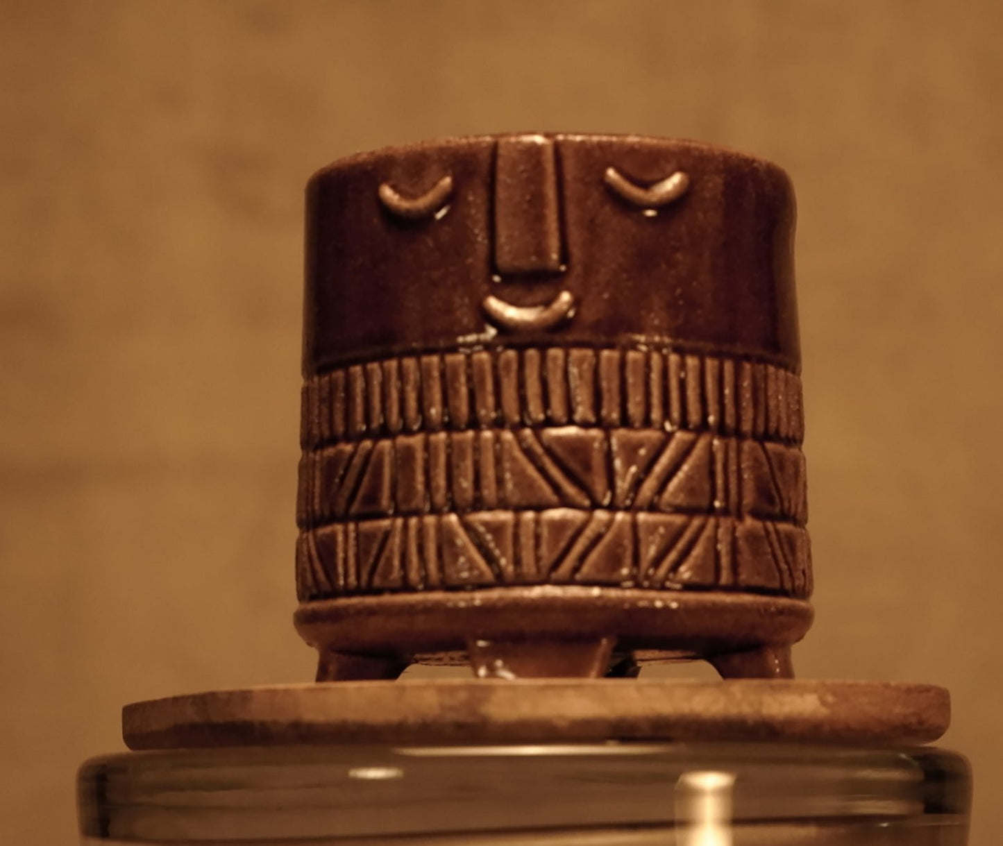 Macetero de Cerámica - Diseño Étnico