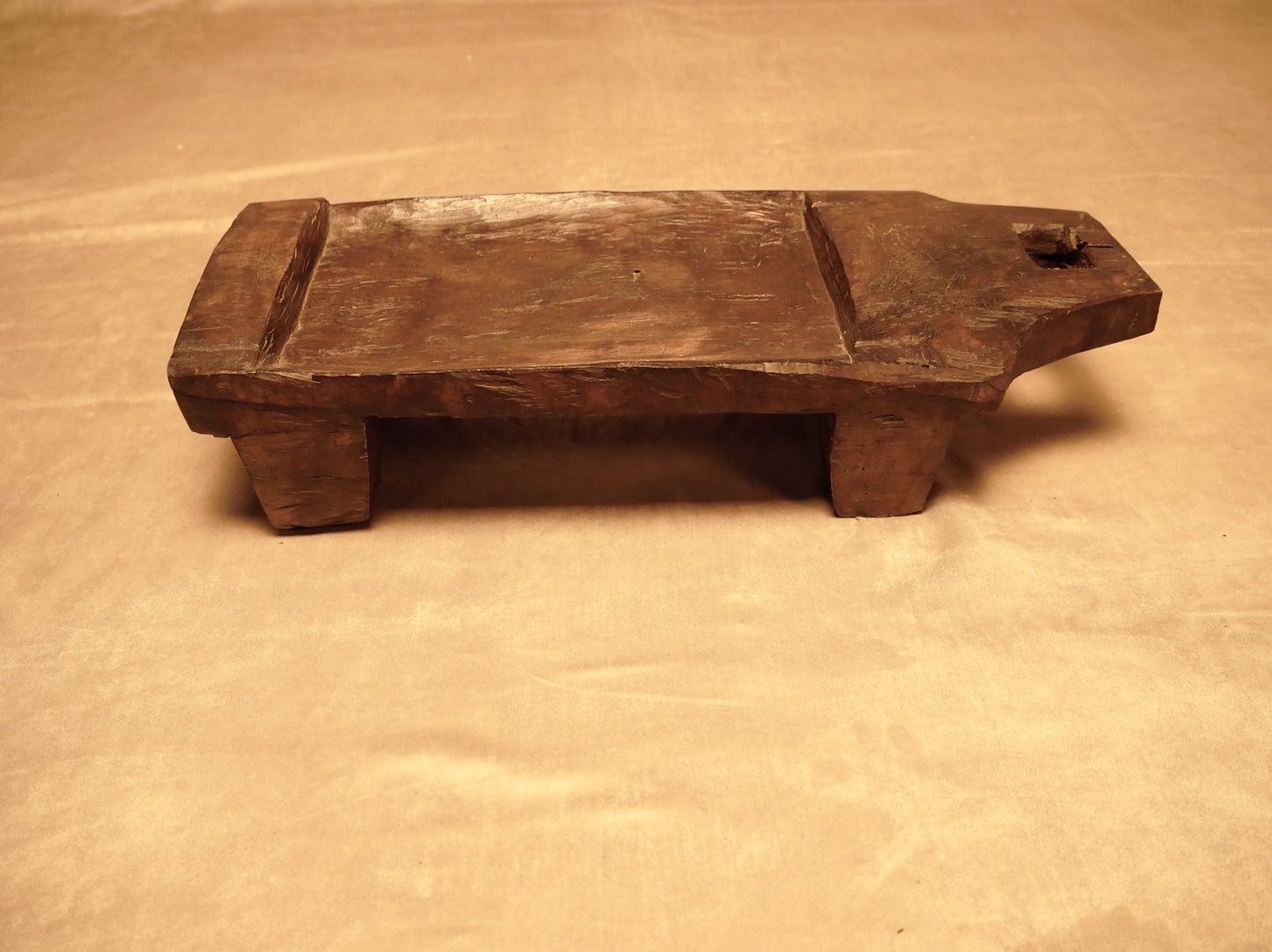 Rustic Wood Carved Table