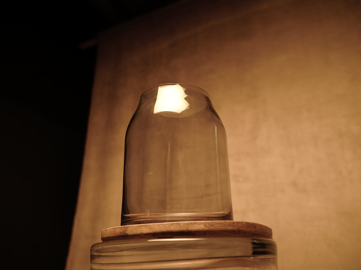 Modern style smoked glass vase