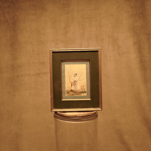 Pintura India en Miniatura - Óleo sobre Papel de Lino