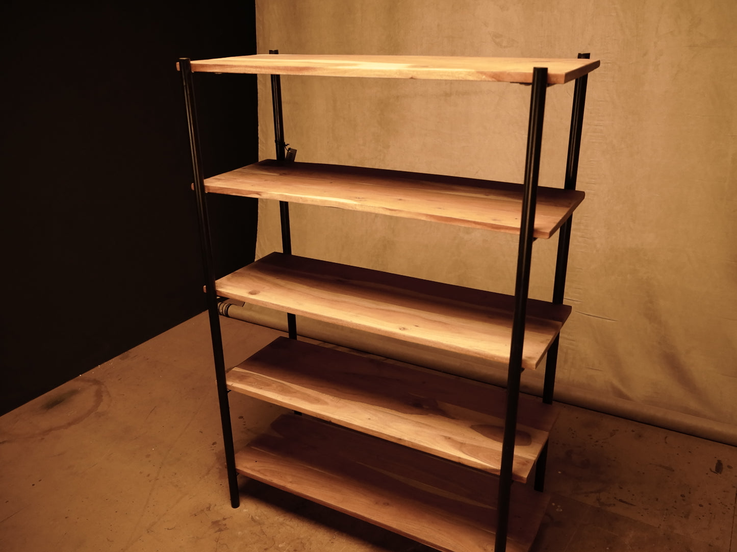 Industrial style mango wood shelving unit no. 112