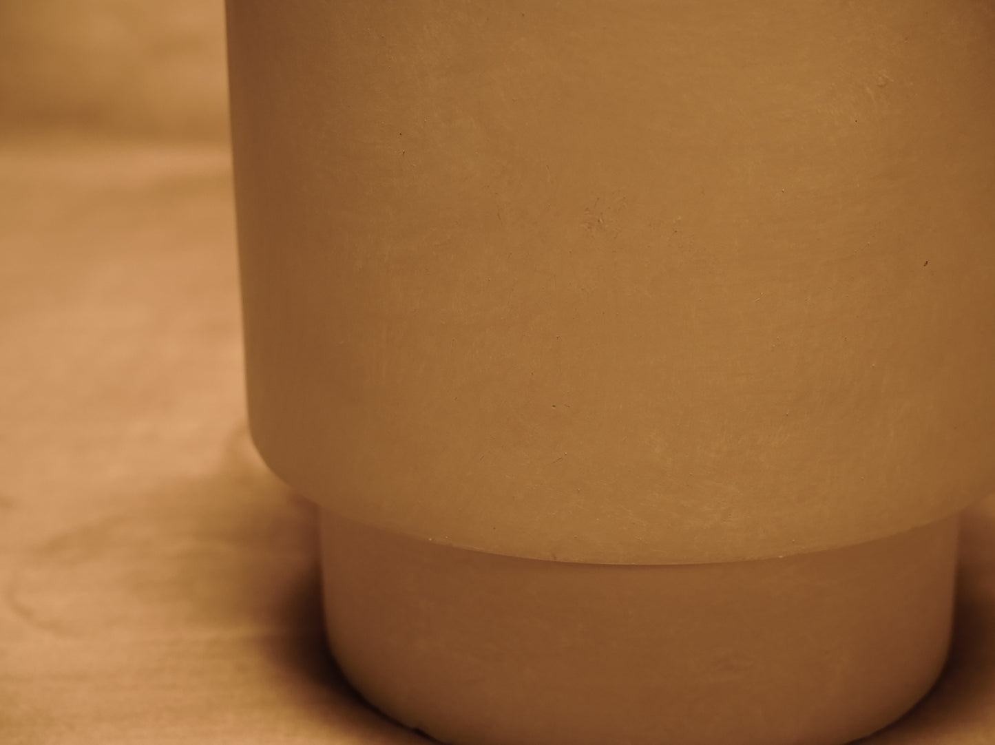 Japandi Style White Clay Fiber Outdoor Planter Pot