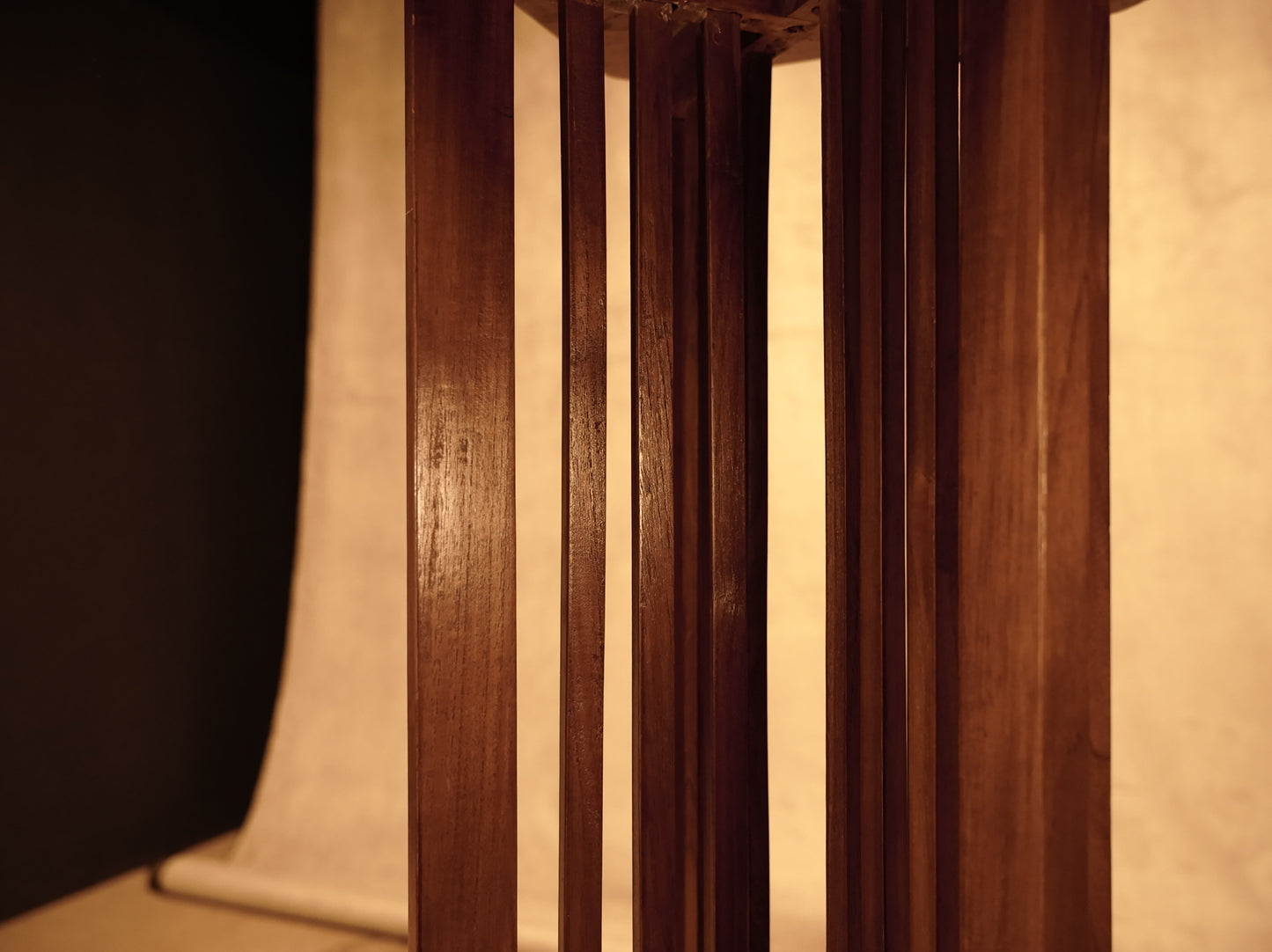Teak Wood Pedestal - Elegant and Solid Design