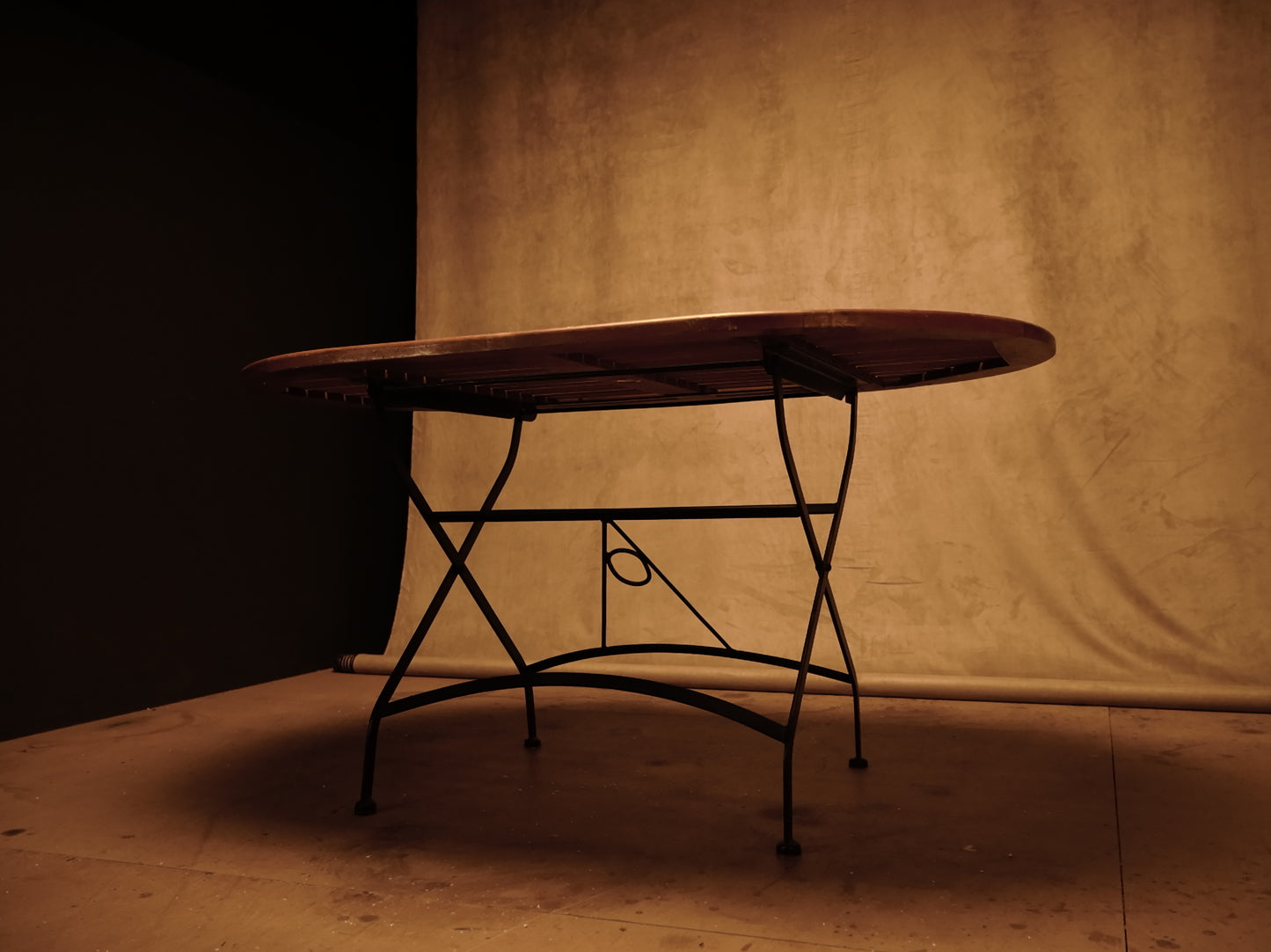 Mesa comedor de jardín plegable madera maciza de teca
