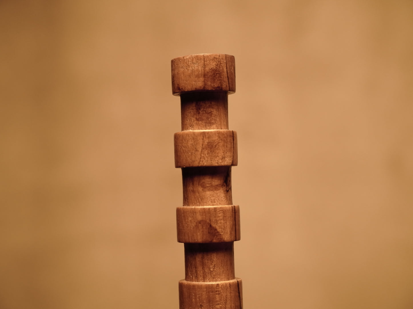 Contemporary Japandi Style Mango Wood Candlestick - various sizes
