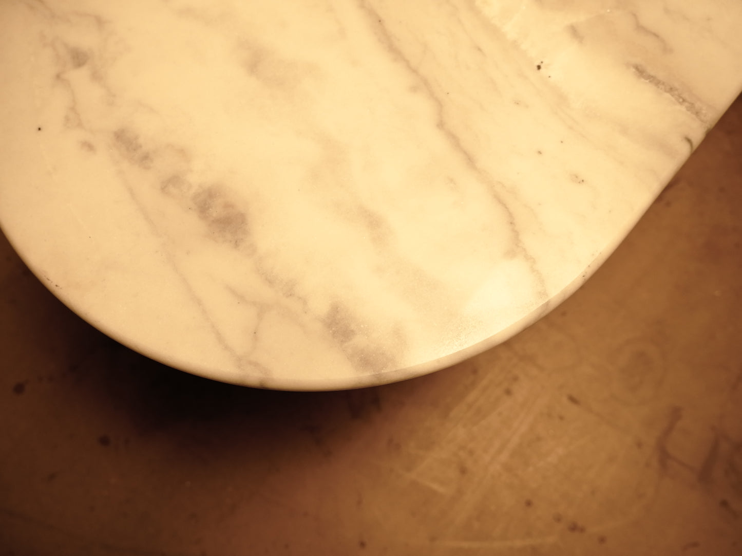 Tablero de Mesa de Mármol Ovalada