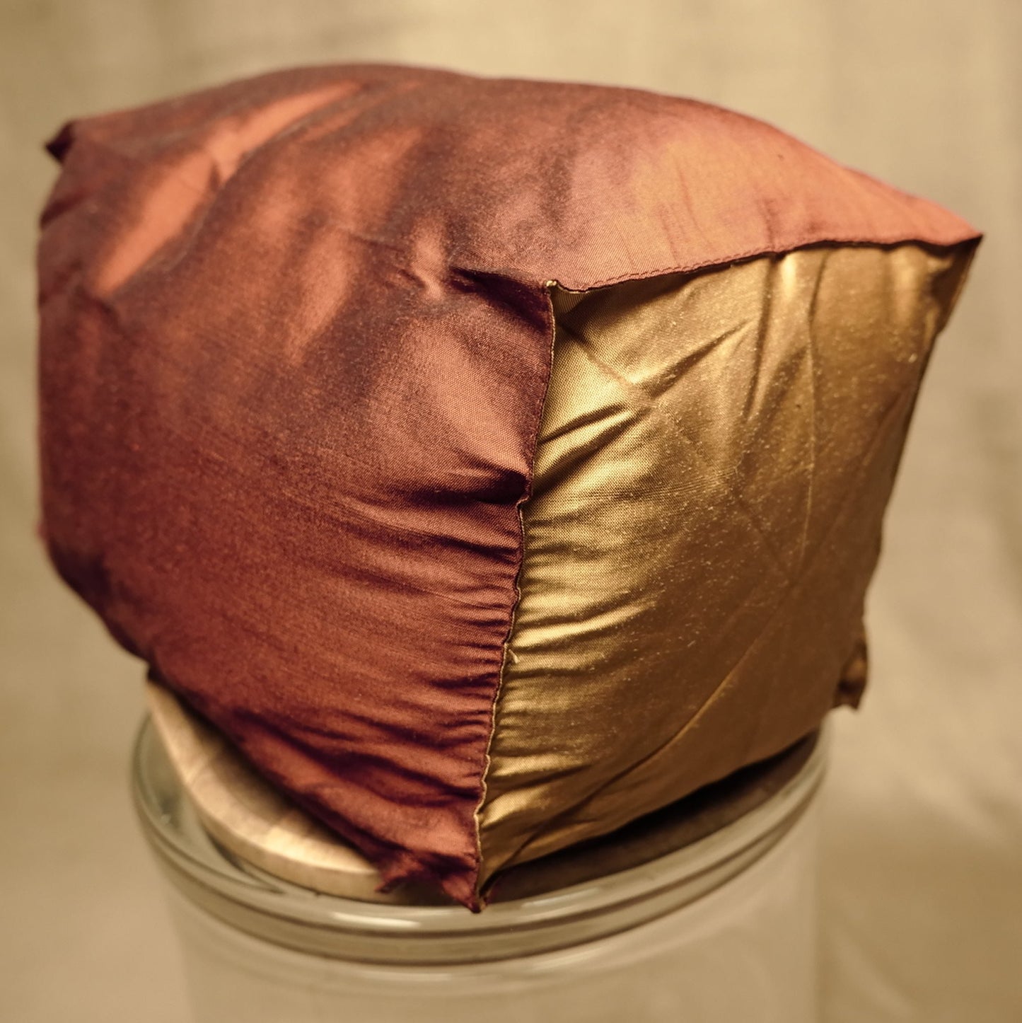 Rechteckiges Kissen 30x20 cm – Bohemian-Stil mit glänzender Seide
