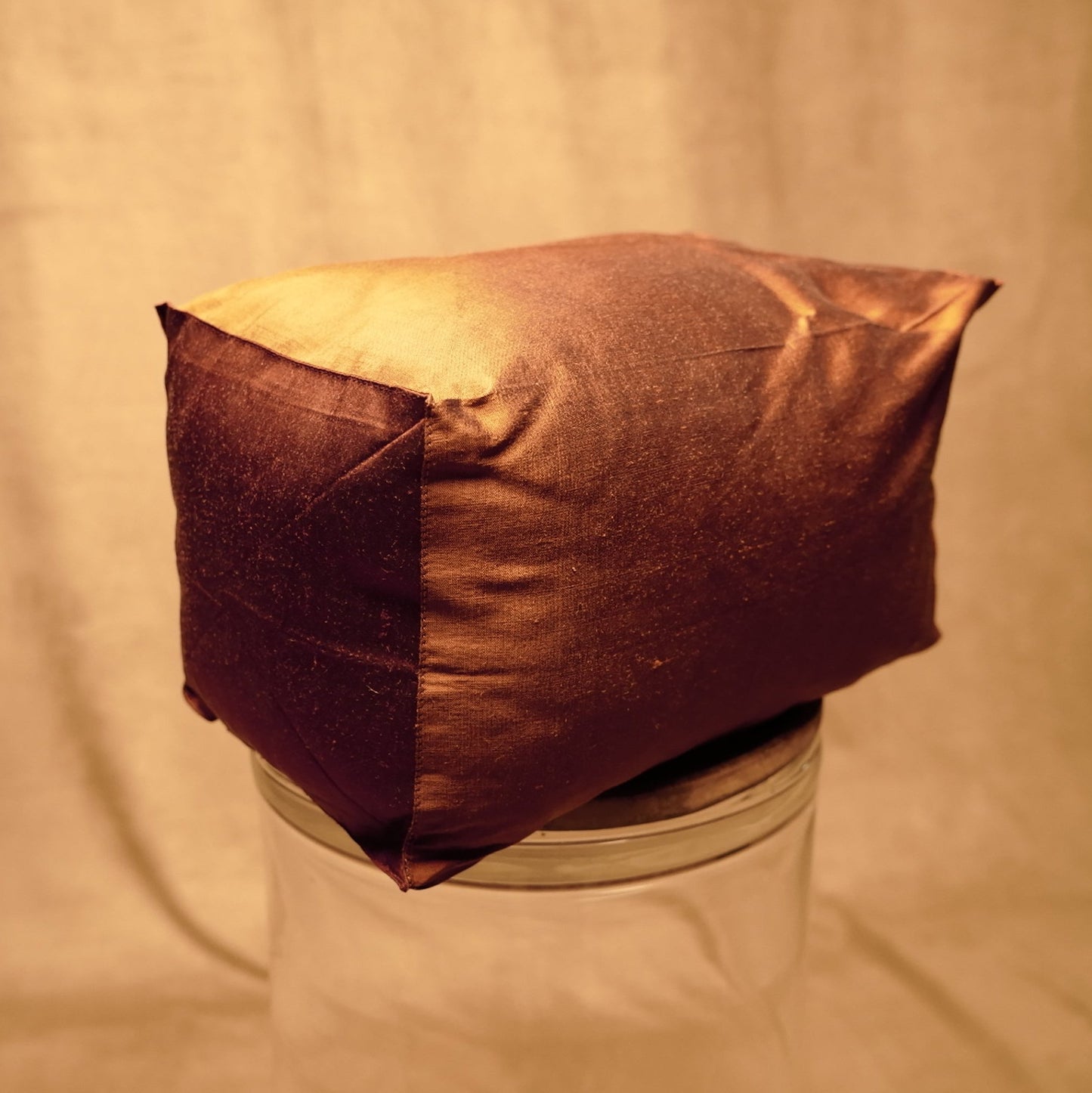 Rechteckiges Kissen 30x20 cm – Bohemian-Stil mit glänzender Seide