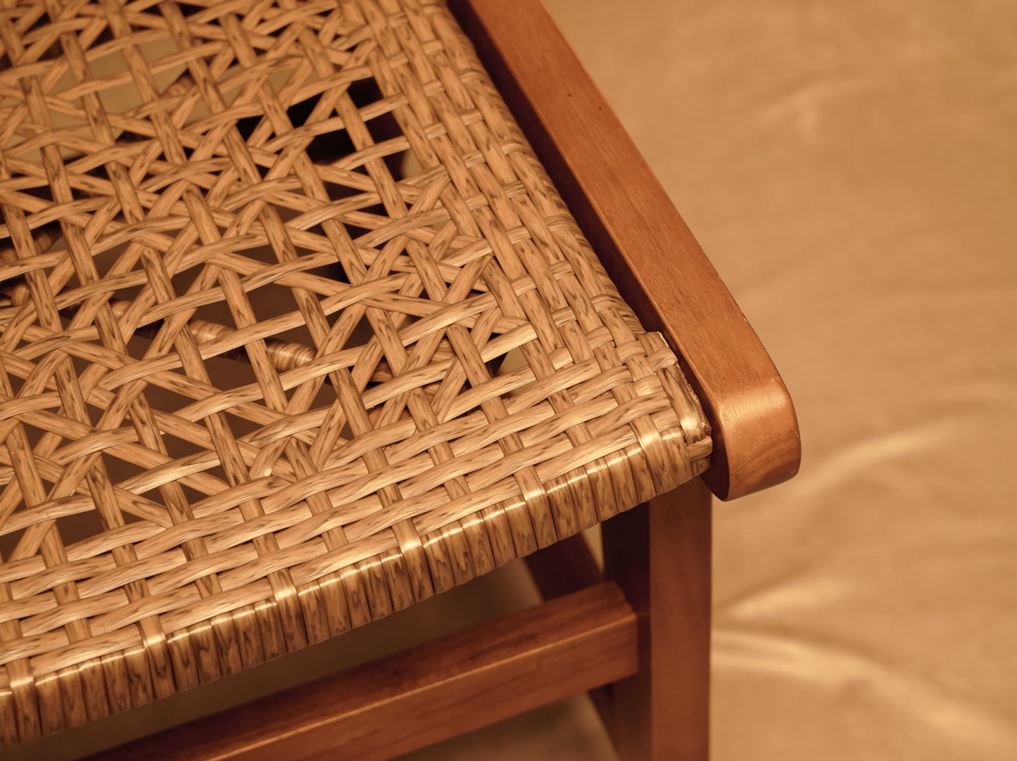 Rattan and Wood Chair