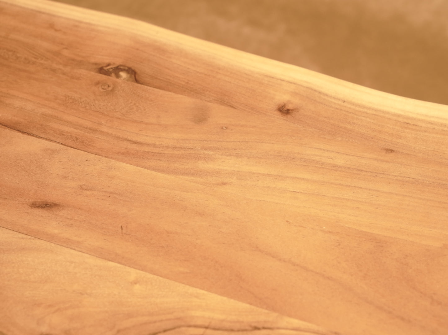 Natural Solid Wood Bench with Industrial Style Metal Legs