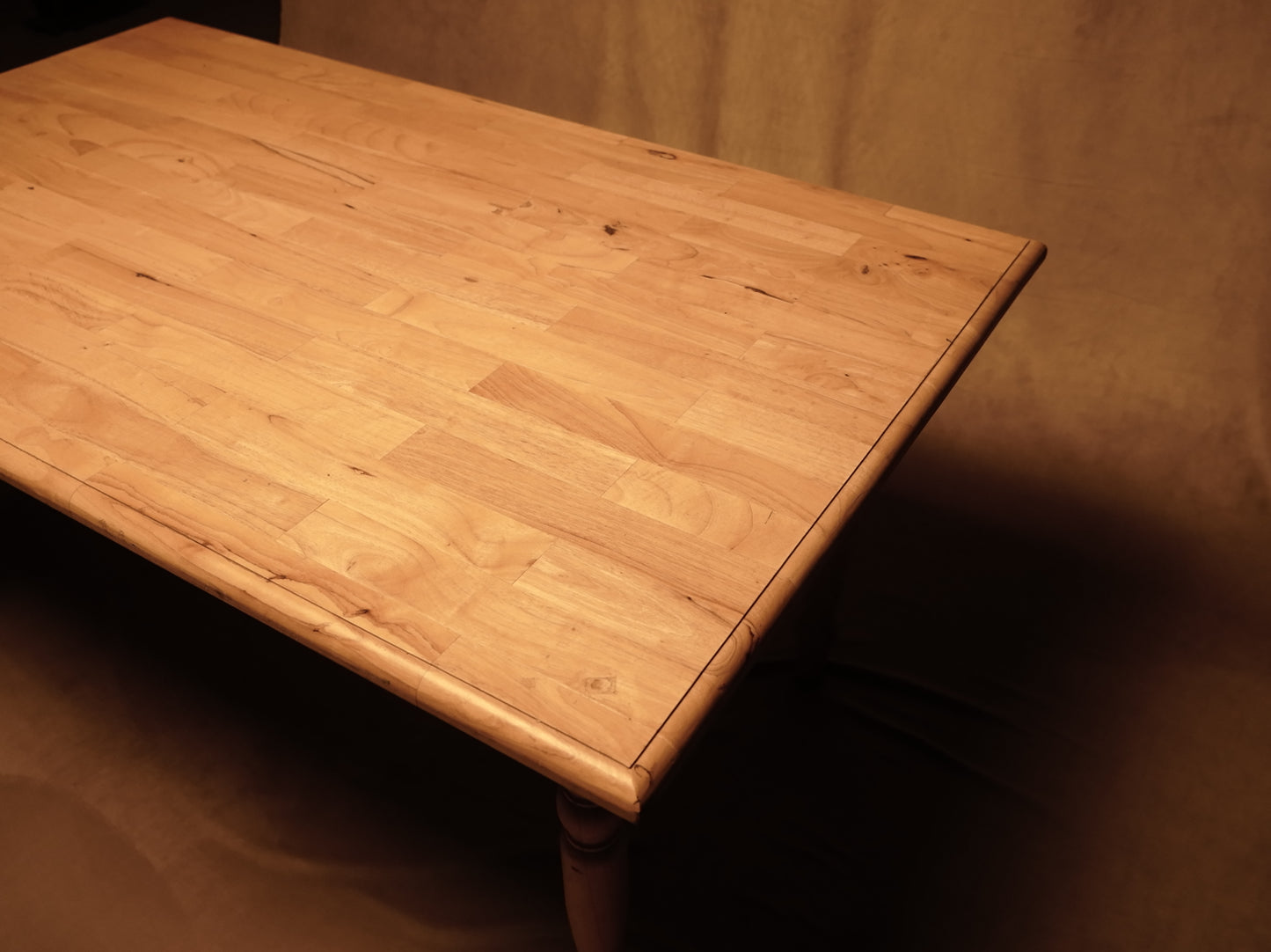 Rustic Pine Table with Turned Legs - Classic Style