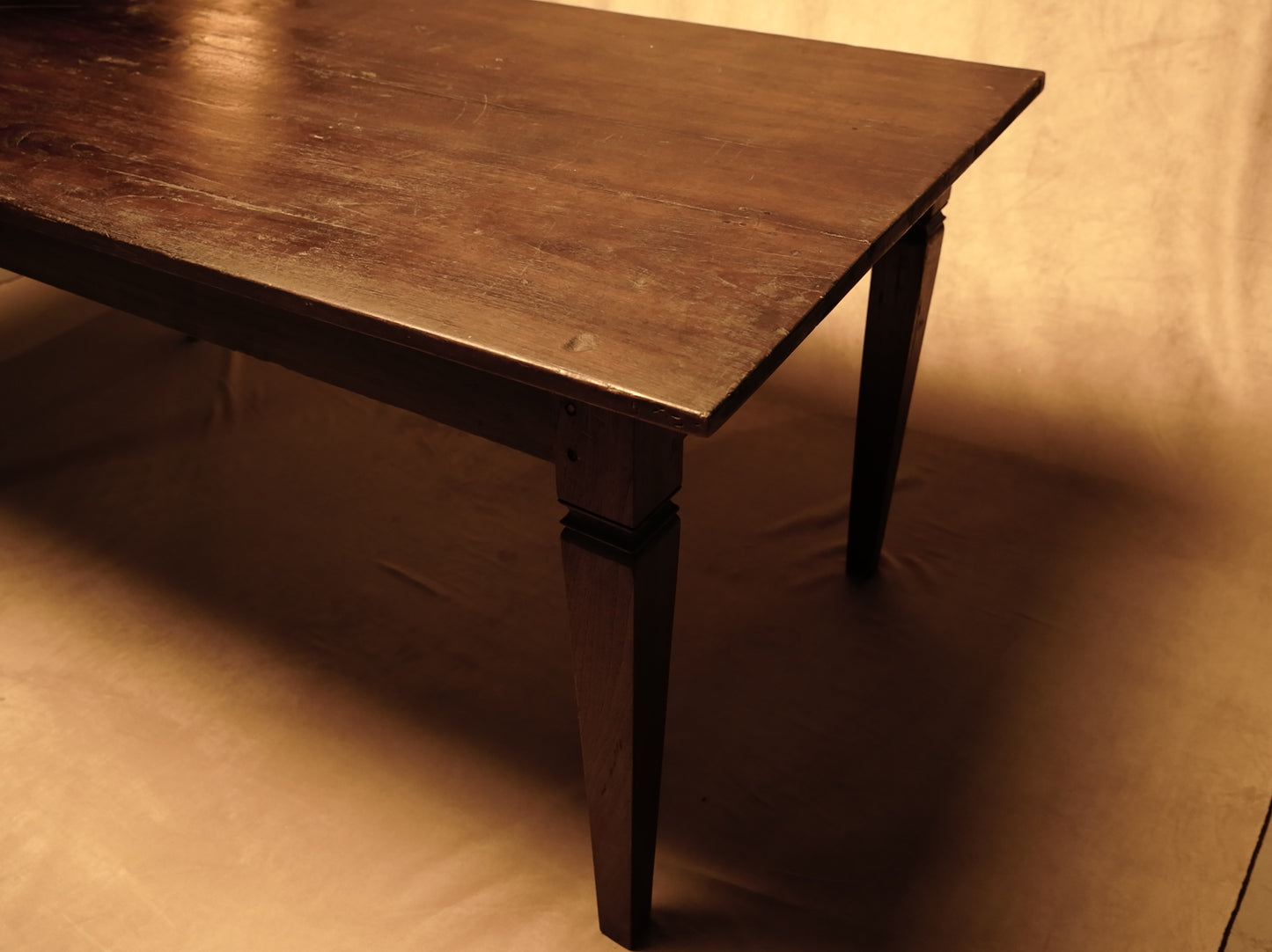Vintage Teak Wood Canarian Kitchen Table