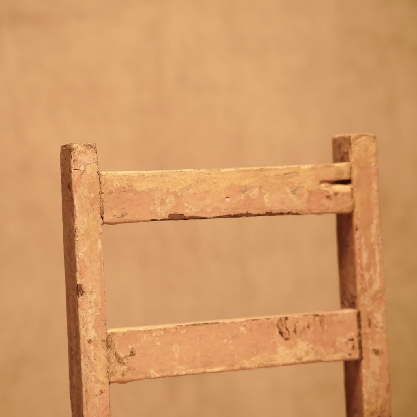 Rustic distressed vintage style wooden chair