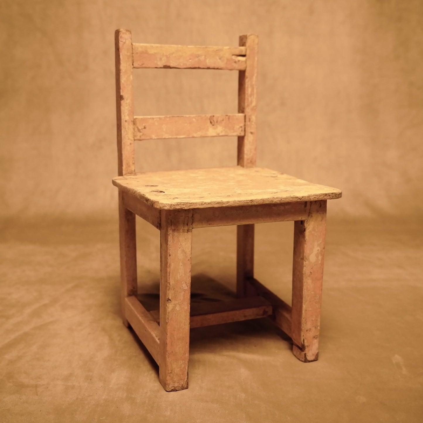 Rustic distressed vintage style wooden chair