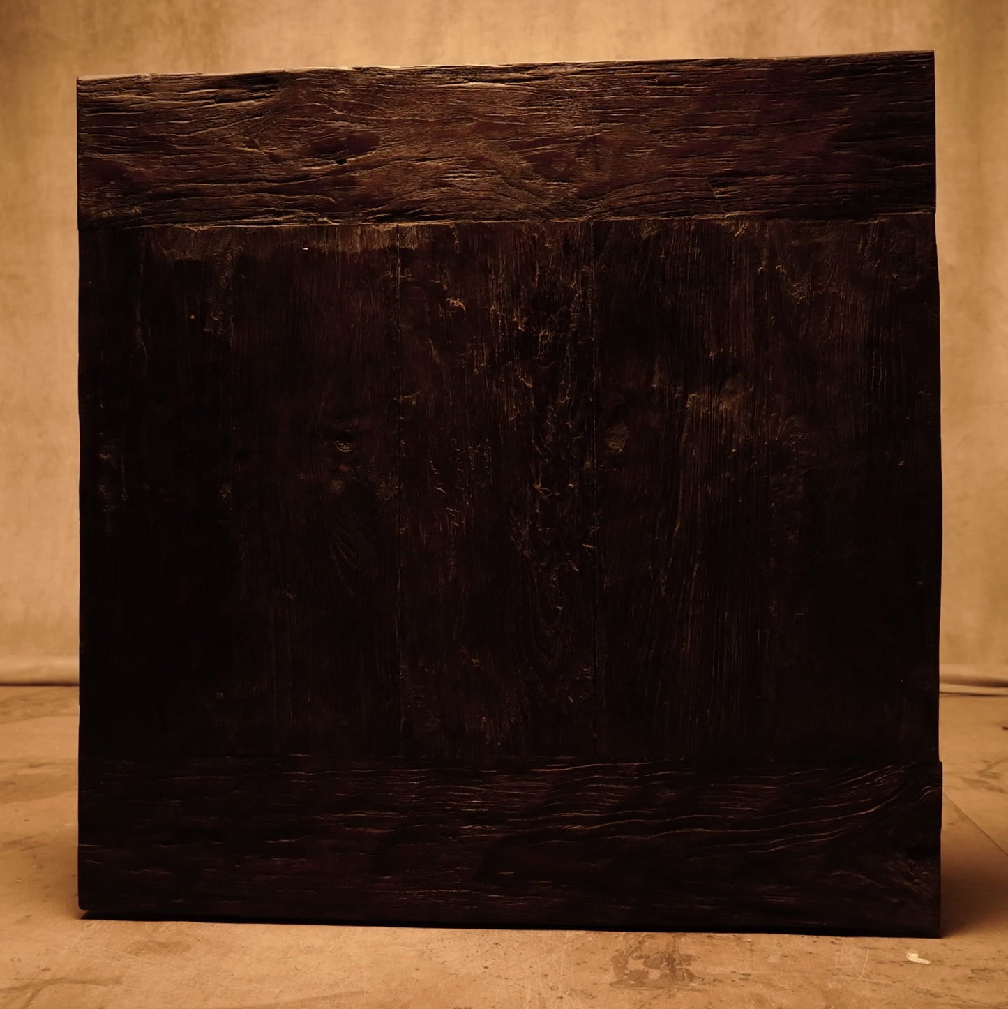 Tablero de mesa de madera maciza rústico 90x90