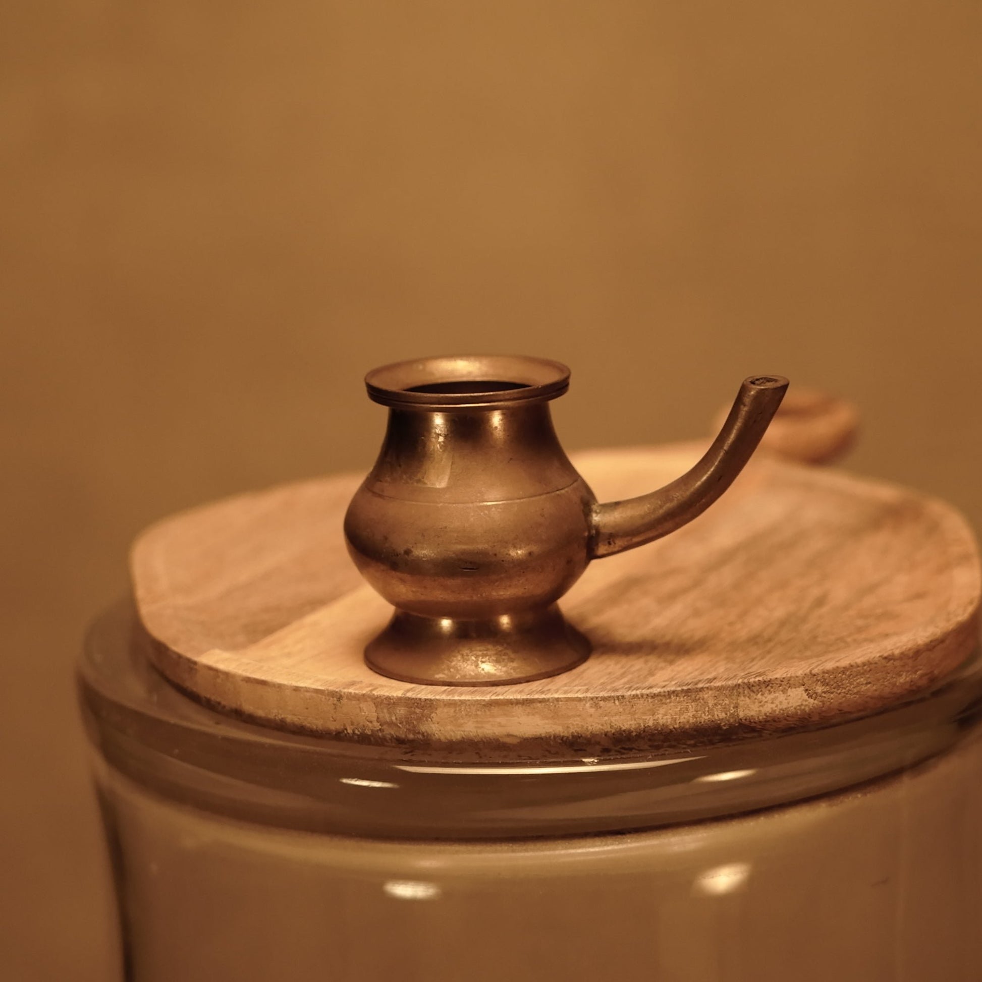 Tetera Cafetera Morisca de Latón Antigua