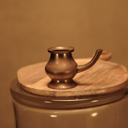 Tetera Cafetera Morisca de Latón Antigua