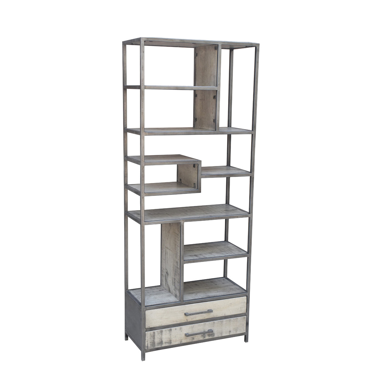 Bookshelf metal and wood bookcase command no. 170