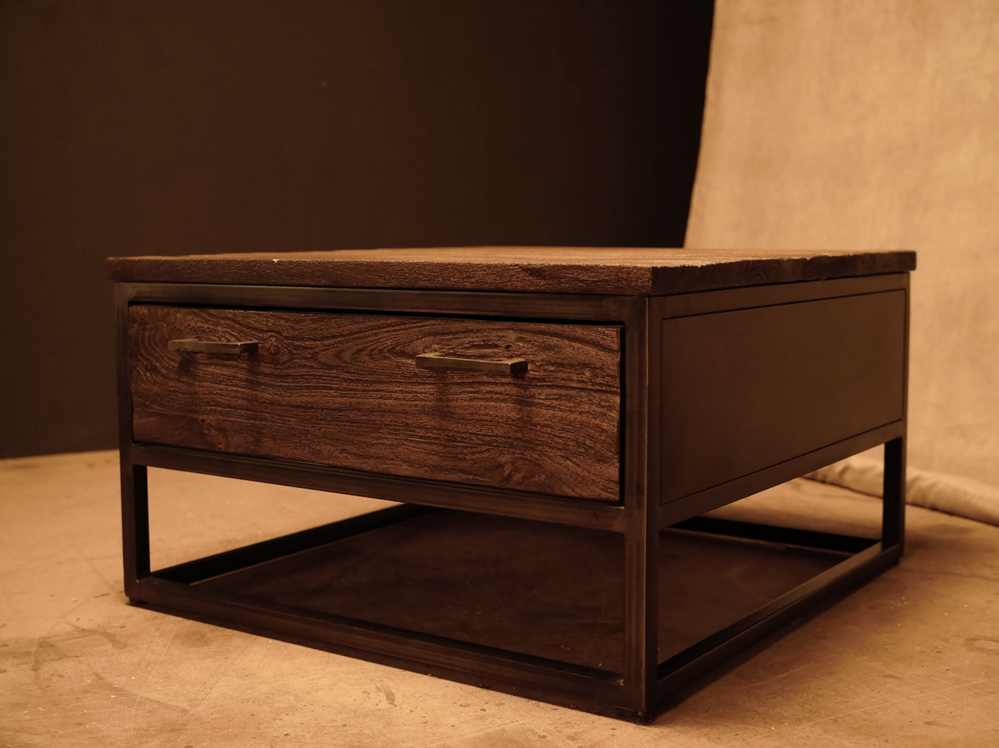 Industrial style coffee table