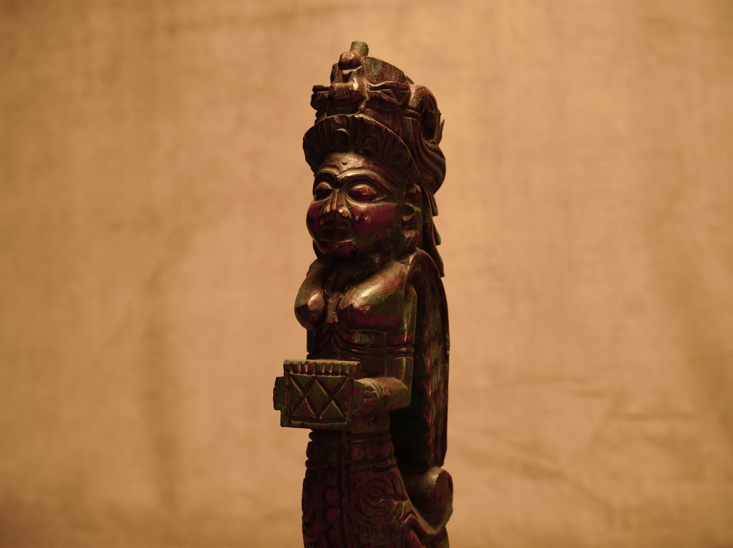Trival carved wooden decorative figure