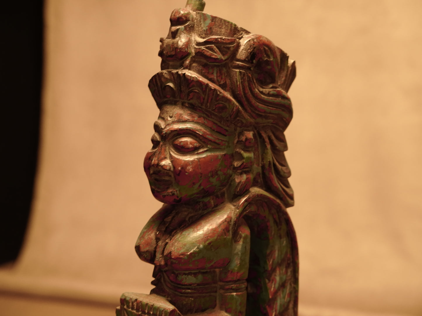 Trival carved wooden decorative figure