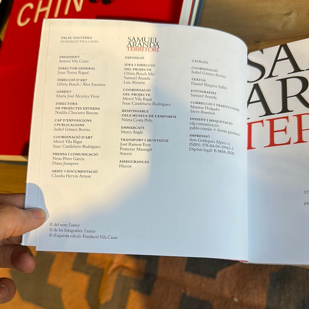 SAMUEL ARANDA TERRITORI CATALOG 2020 FUNDACIÓ VILA CASAS