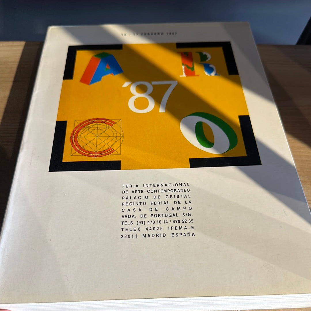 ARCO 87. INTERNATIONAL CONTEMPORARY ART FAIR. EXHIBITION CATALOG 1987
