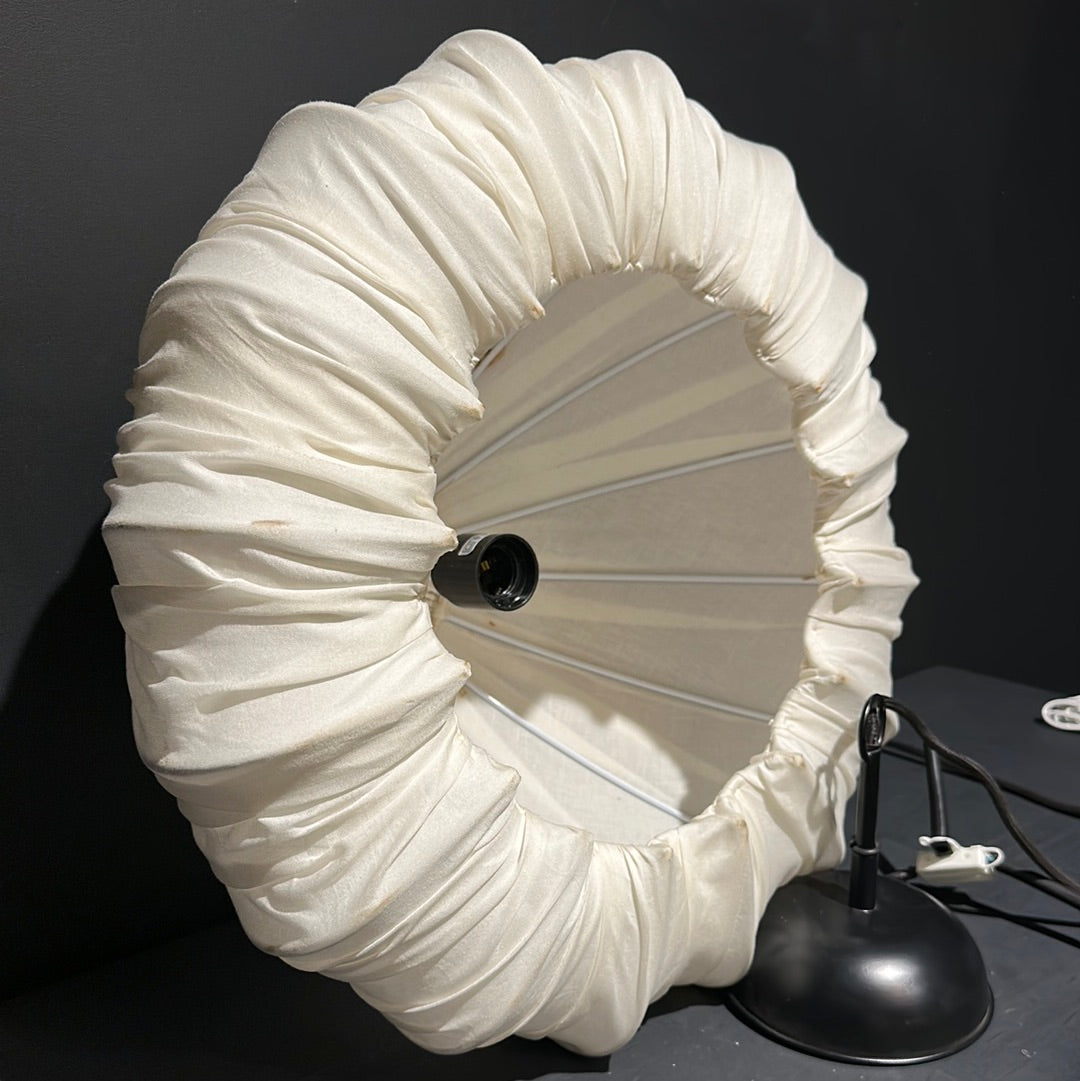 Lámpara de techo de tela blanca estilo japandi
