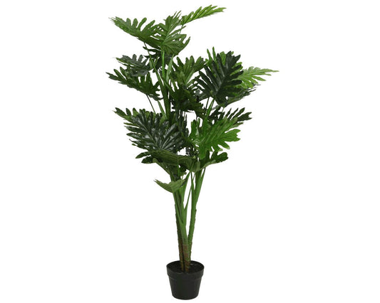 Planta artificial verde en maceta Filodendro