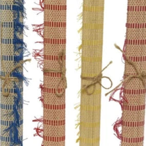 Salvaplato de esterilla con colores