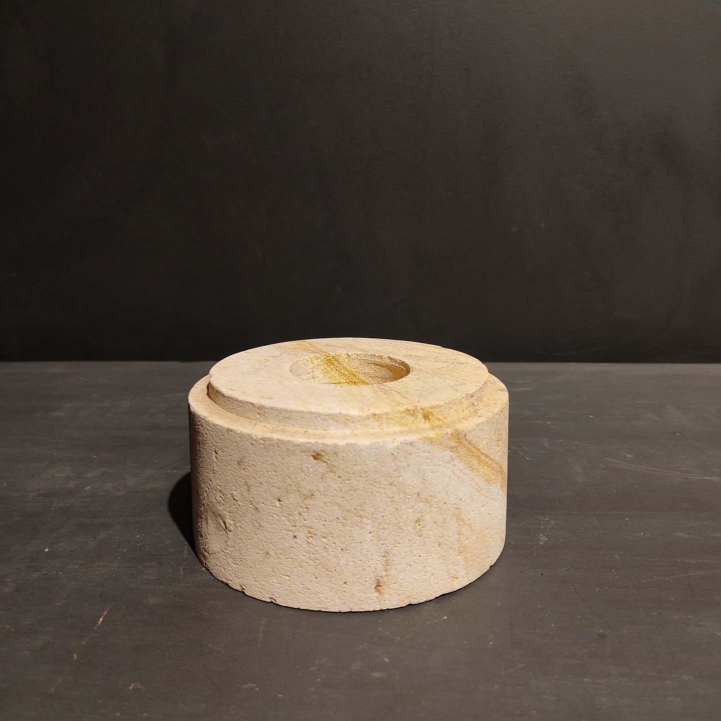 Agra marble candle holder