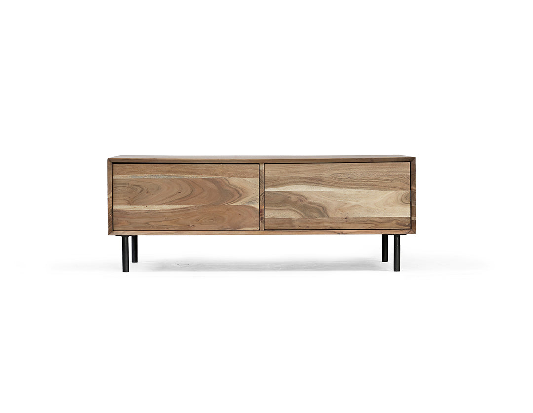 Minimalist TV table in modern style Acacia wood