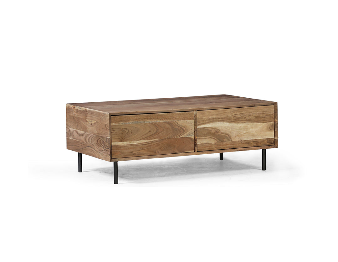 Minimalist TV table in modern style Acacia wood