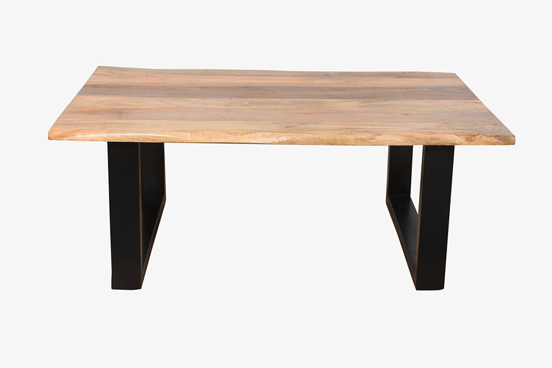 Nordic style mango wood and metal coffee table 120x80 no. 10